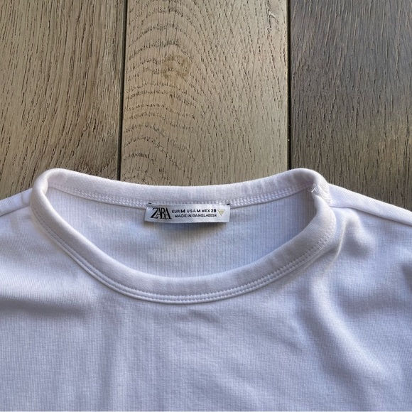 Zara White Long Sleeve Top - Picture 2 of 4